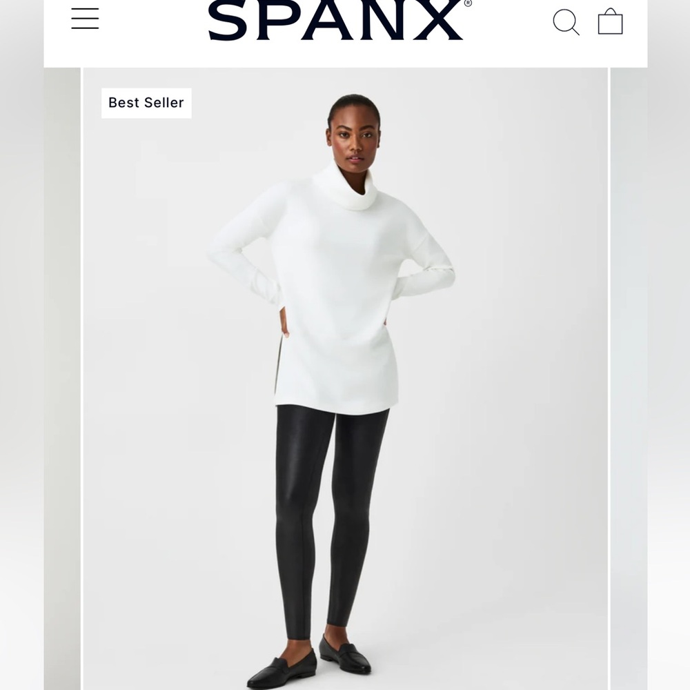 SPANX Faux Leather Leggings - Picture 4 of 5